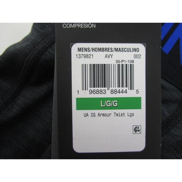 Under Armour ColdGear Twist Compression Leggings Black Men's Large - Picture 3 of 4